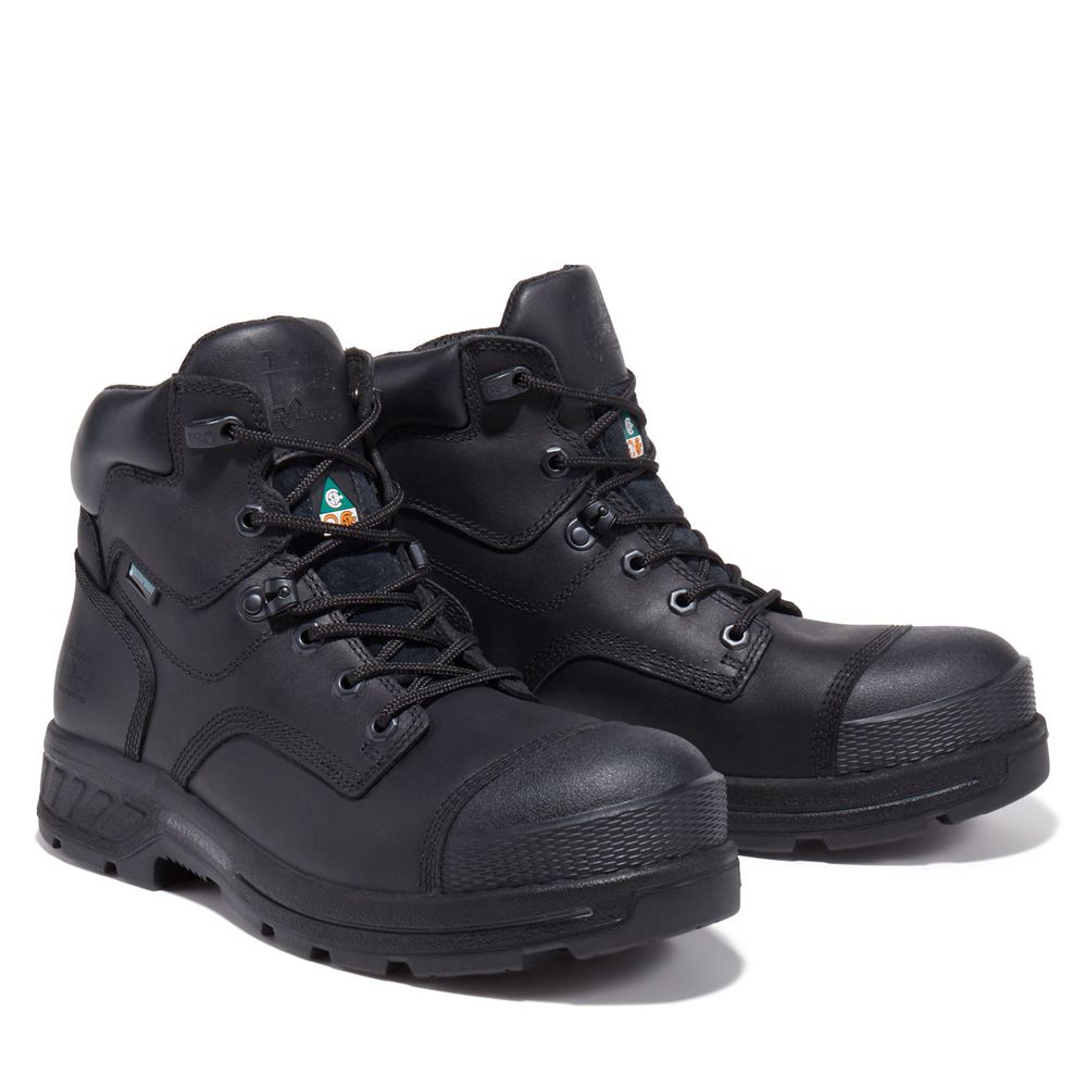 Botas de Trabajo Timberland Hombre Pro® Endurance Hd 6\" Comp Toe Negras - Chile HWP-263401